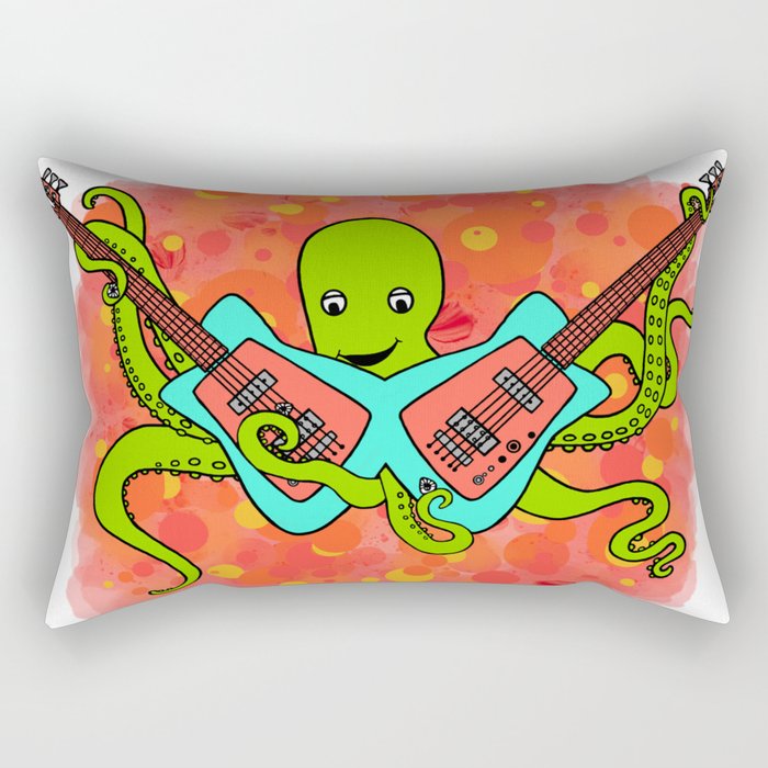 Flock of Gerrys Gerry Loves Tacos Octo's Music Explosion Rectangular Pillow