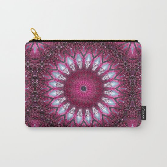 Kaleidoscope pink colors. Carry-All Pouch