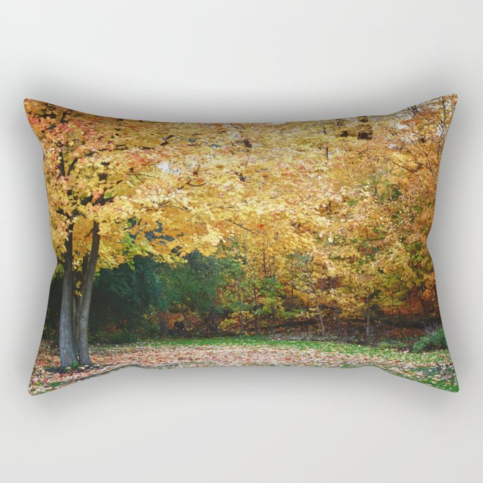 Beautiful Fall Trees Rectangular Pillow