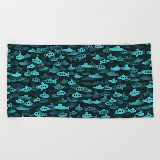 submarines Beach Towel