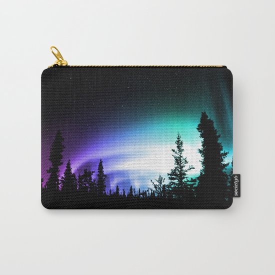 Aurora Borealis Forest Carry-All Pouch