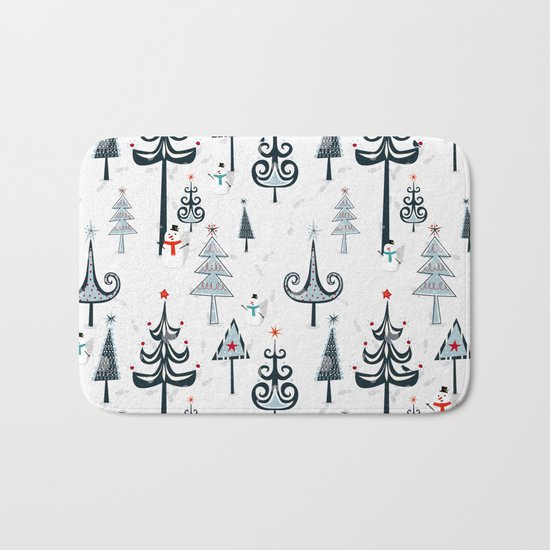 Christmas Tree Forest Bath Mat
