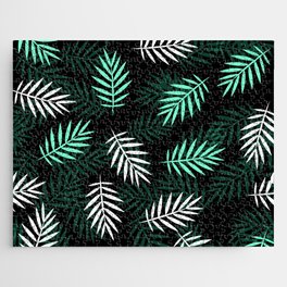 Elegant Exotic Leaves Collection Jigsaw Puzzle