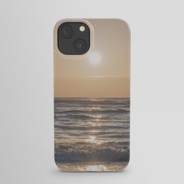 Summer sunset in Italy art print - soft dreamy blush pink beach - nature and travel photography iPhone Case