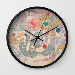 Wassily Kandinsky Capriscious Wall Clock | Artistic, Artist, Abstractpainting, Geometricshapes, Abstractart, Expressionism, Famous, Colorful, Bauhaus, Kandinsky 