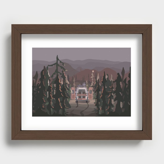 Forest Glow Recessed Framed Print