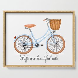 Life is a beautiful ride Serving Tray