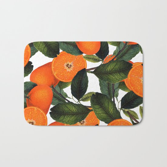 The Forbidden Orange #society6 #decor #buyart Bath Mat