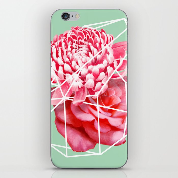 Floral Voronoi iPhone Skin