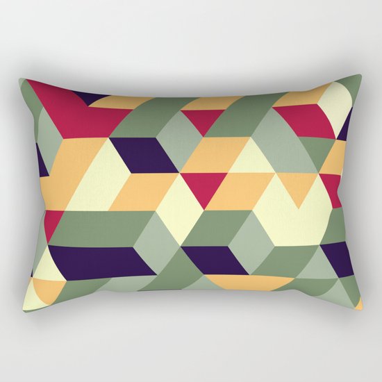Cube way Rectangular Pillow