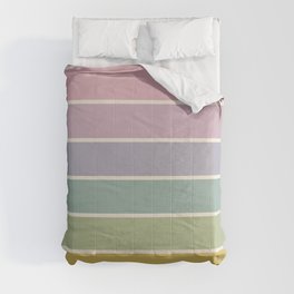 Gradient Arch XXI Comforter | Stripes, Abstract, Minimalist, Midcentury, Arch, Happy, Inspiration, Multicolor, Minimalism, Retro 