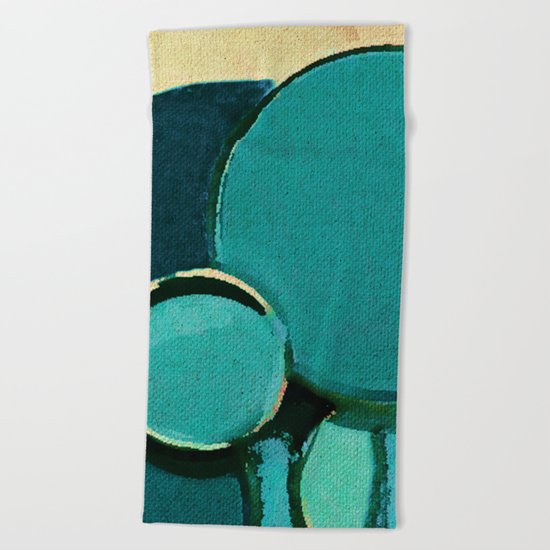 The Bubbles Trees Beach Towel