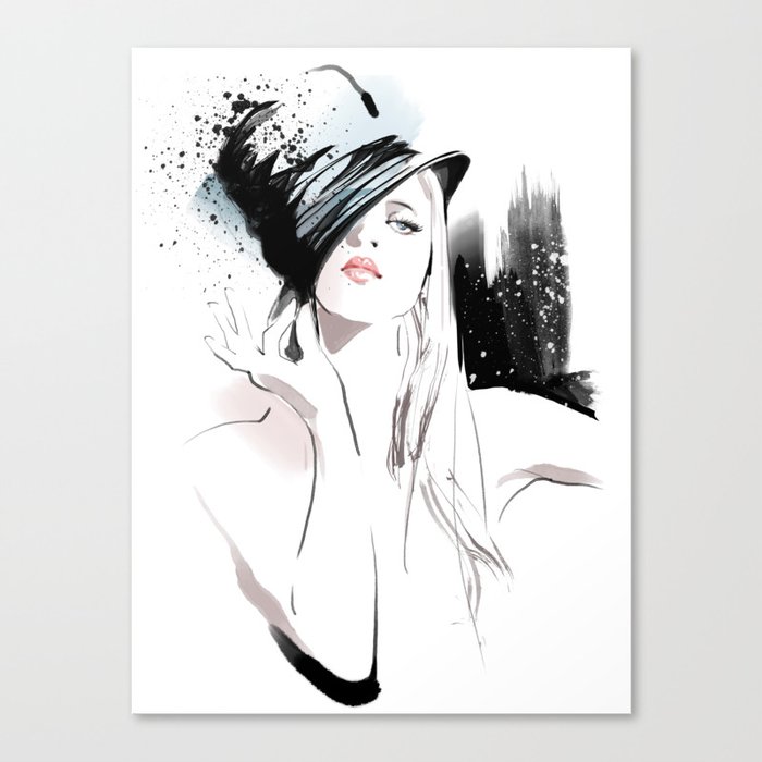 Fashion Painting 5 Canvas Print By Uniquedrawing Society6