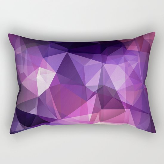 Stylish geometrical print with polygonal triangles Rectangular Pillow