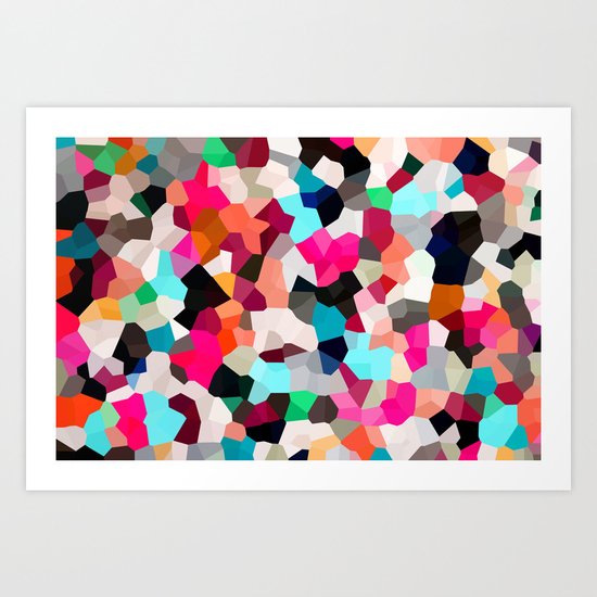 Pop Moon Love Art Print