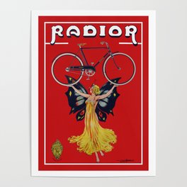 Vintage Radior Bicycle Ad Poster