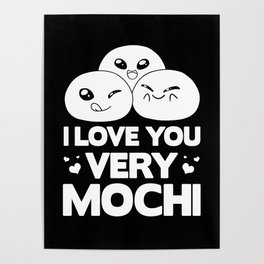 Mochi Ice Cream Donut Rice Cake Balls Poster