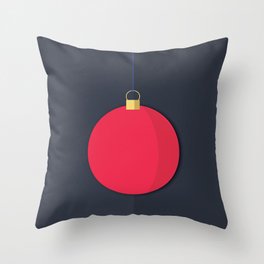 Christmas Globe - Illustration Throw Pillow