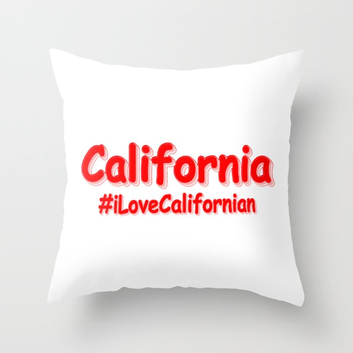 "California" Cute Design. Buy Now Throw Pillow