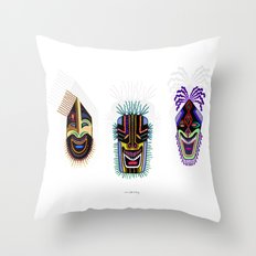 MASKS 1 Throw Pillow