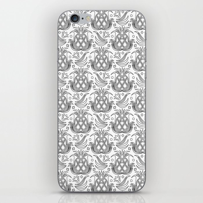Pineapple Deco // Black & White iPhone Skin