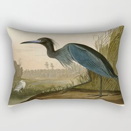 307 Blue Crane or Heron Rectangular Pillow