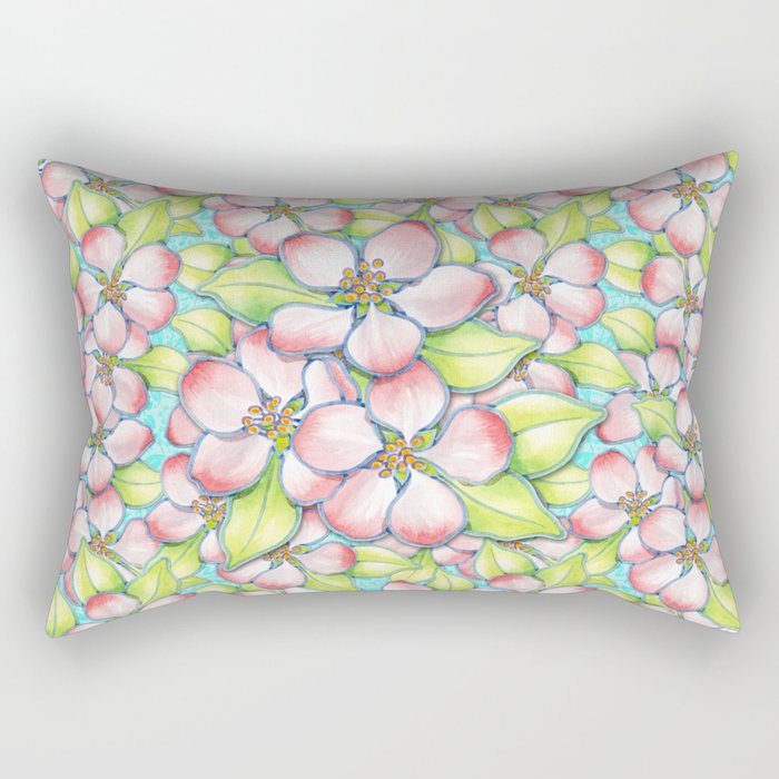 Apple Blossom Rectangular Pillow