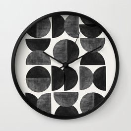 Mid Century, Retro Geometric Art Wall Clock