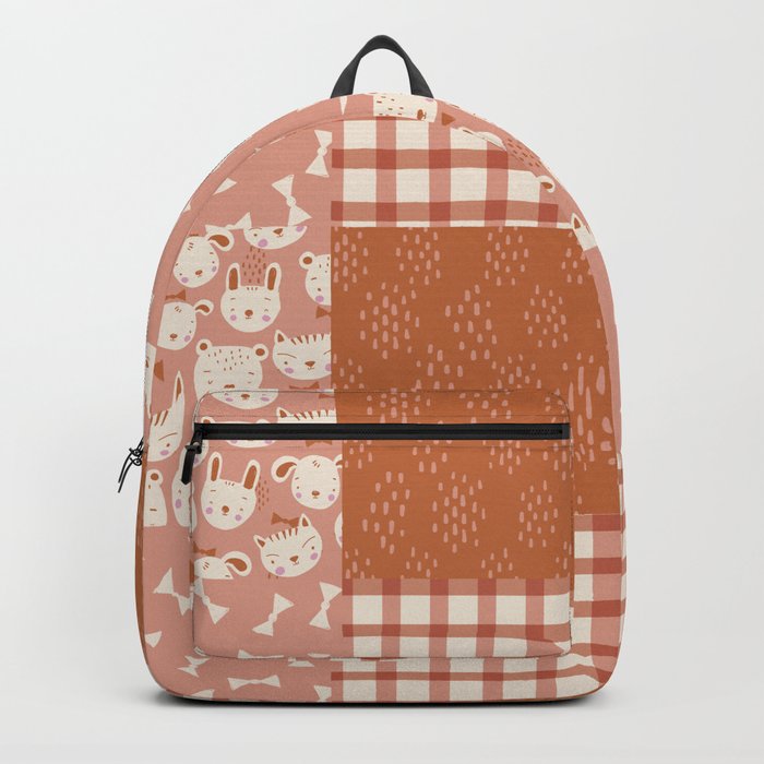 Baby Animal Faces Quilt Backpack