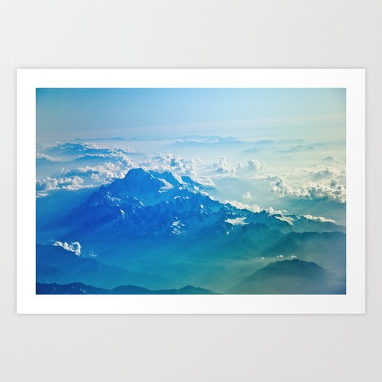 Mountain clouds 2 Art Print