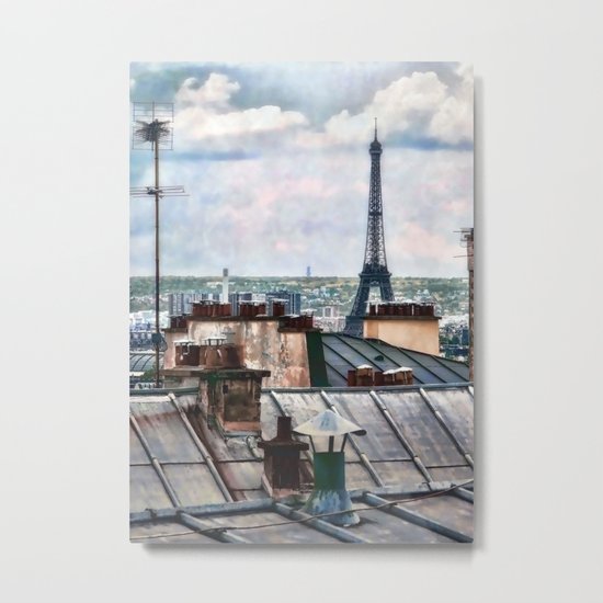 Montmartre Rooftop Metal Print