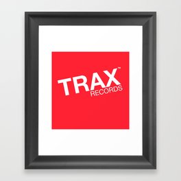 Trax Records Signature Logo Framed Art Print