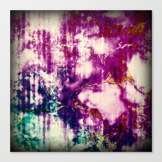 golden crackle Canvas Print