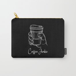Coffee Junkie Coffee Cappucino Latte Carry-All Pouch