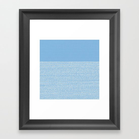 Riverside - Placid Blue Framed Art Print