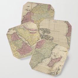 Antique Map of Africa, 1711 Coaster