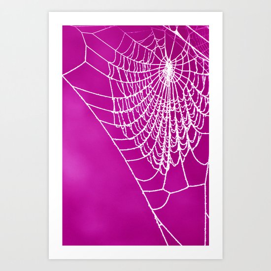 FUCHSIA WEB Art Print