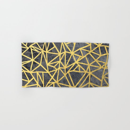 Ab Marb Gold Hand & Bath Towel