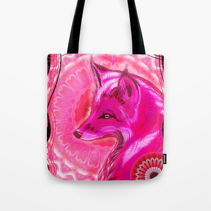 The Pink Fox Tote Bag