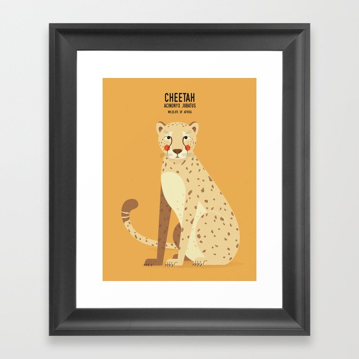 Cheetah, Wildlife of Africa Framed Art Print