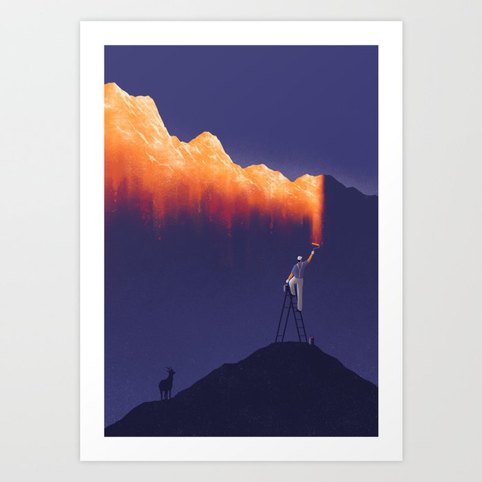 Mountain Sunrise Art Print