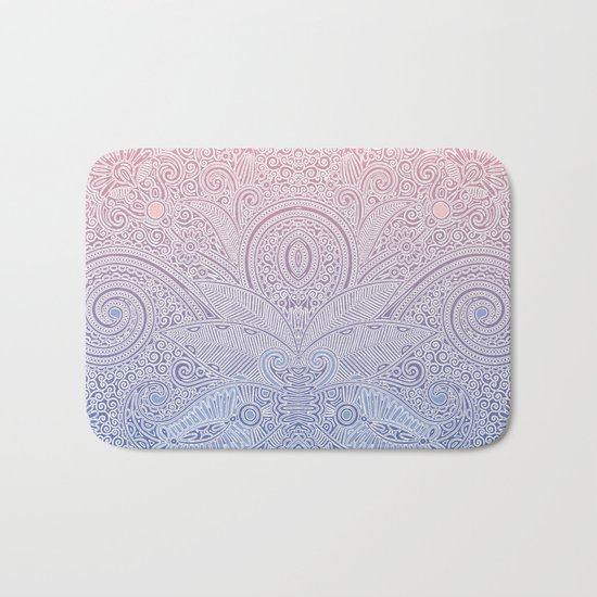 Delicate Pattern Bath Mat