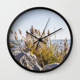 Seaside Plants Wall Clock