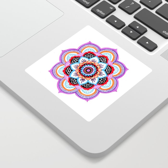 Mandala Flower Violet Sticker