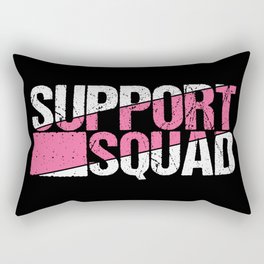 Support Squad Breast Cancer Awareness Rectangular Pillow