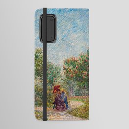 Vincent van Gogh - Garden in Montmarte with Lovers Android Wallet Case