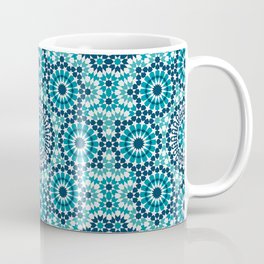 Arabic Tile Coffee Mug | Pattern, Tiled, Border, Artistic, Arabesque, Tile, Symmetric, Geometry, Elegant, Islamic 