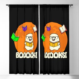 Booooks Ghost Reading Books Funny Blackout Curtain