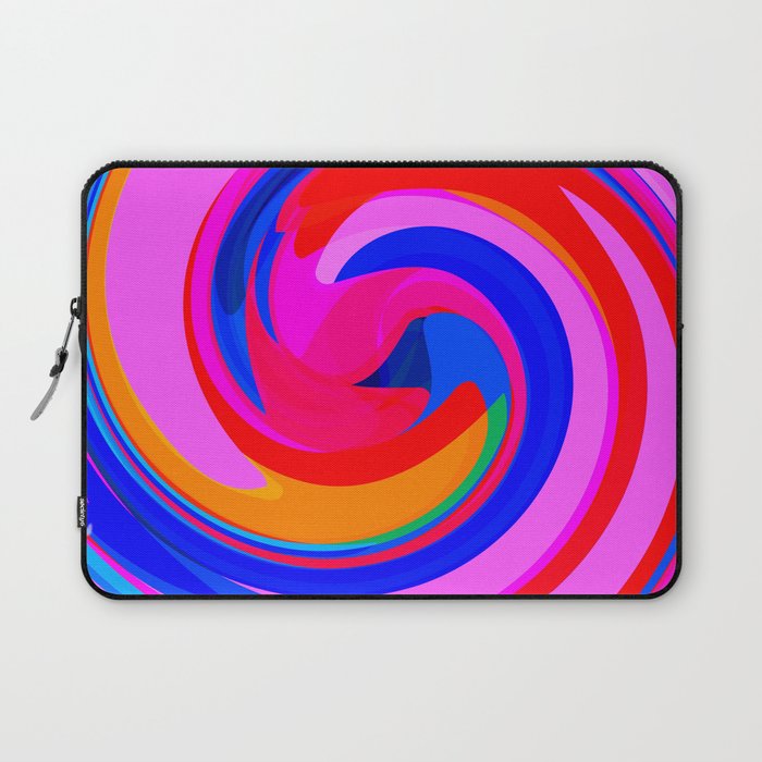 PINK BLUE AND MAGENTA SWIRL. Laptop Sleeve