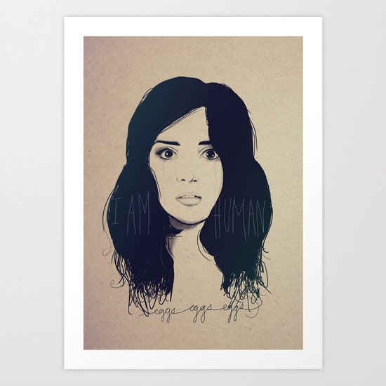 I am Human Art Print